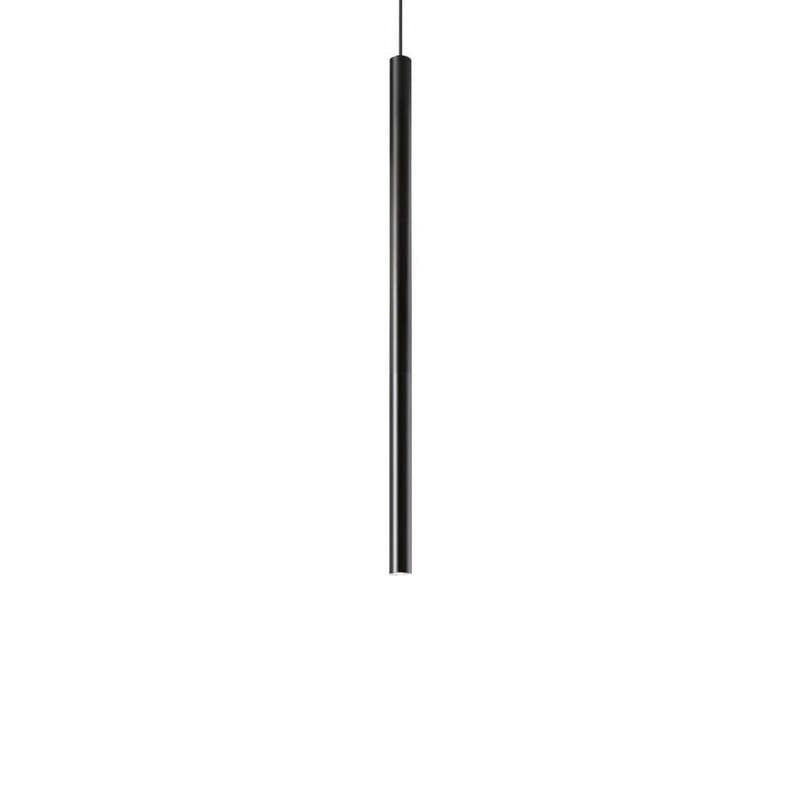 Ideal Lux LED-Pendelleuchte Hängeleuchte Ultrathin Deckenleuchte Ø3cm Schwarz - 8021696156699