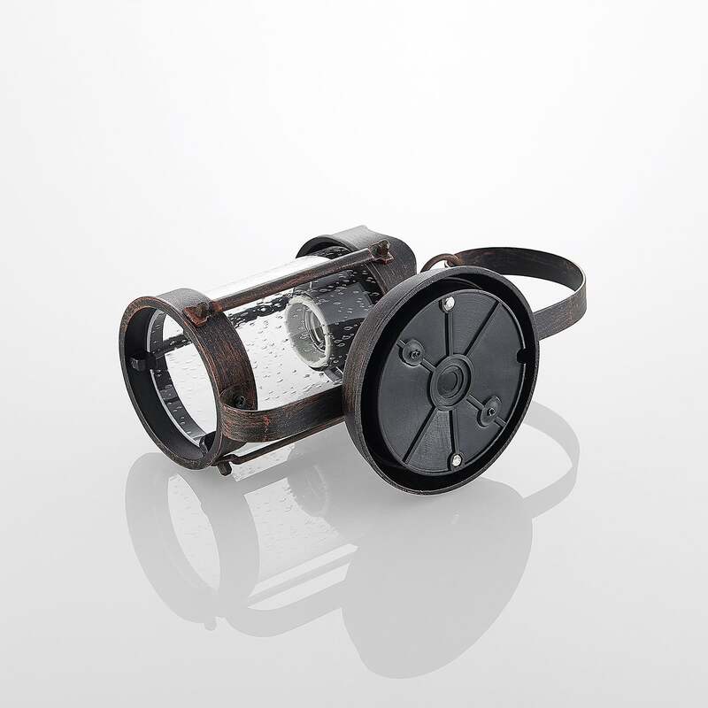 Lindby Außenwandleuchte Farly LED Gartenlampe Wandleuchte rostbraun Alu 17cm - 4251096573732