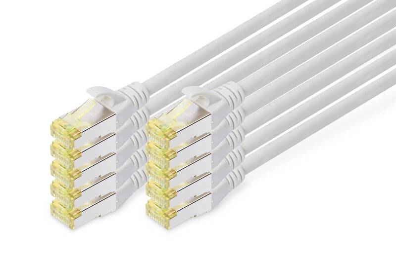Digitus DK-1644-A-005-10 RJ45 CAT 6a S/FTP Netzwerkkabel 0,50 m grau - 4016032468943