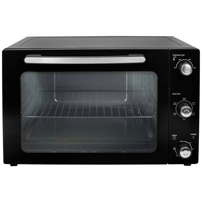 Princess Minibackofen 55l Umluft-Funktion 2000W Schwarz Elektro Backofen 230°C - 8713016089632