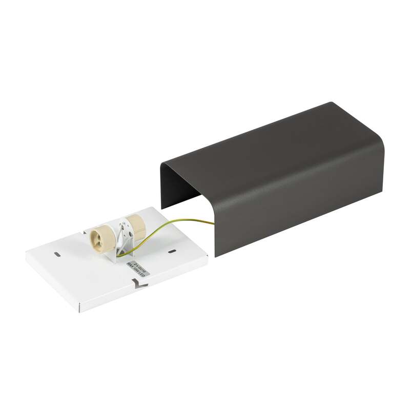 Nowodvorski Lighting Wandleuchte Bergen hellgrau 23 cm GU10 dimmbar IP20 - 5903139114202