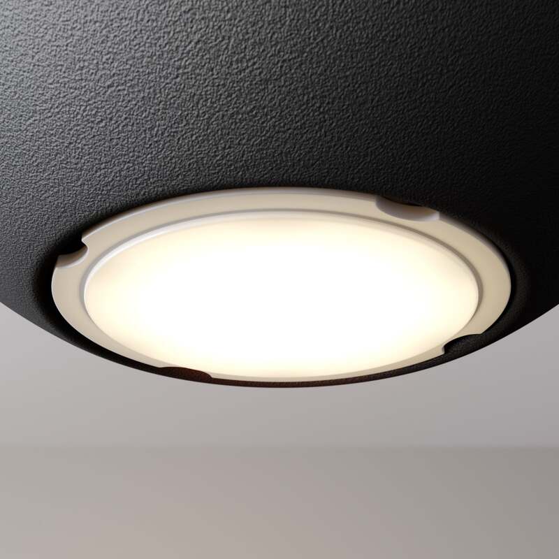 Euluna Pendelleuchte Midnight Deckenlampe Hängeleuchte 5-flammig GU10 Schwarz - 5902349227214