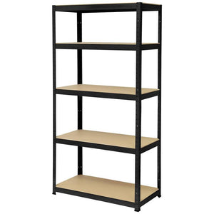 B-Ware Toolcraft Schwerlastregal Lagerregal Metall Regal 265kg schwarz 90x180x45cm