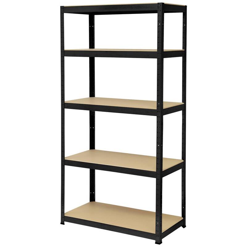 Toolcraft Schwerlastregal Lagerregal Metall Regal 265kg schwarz 90x180x45cm - 4064161292144