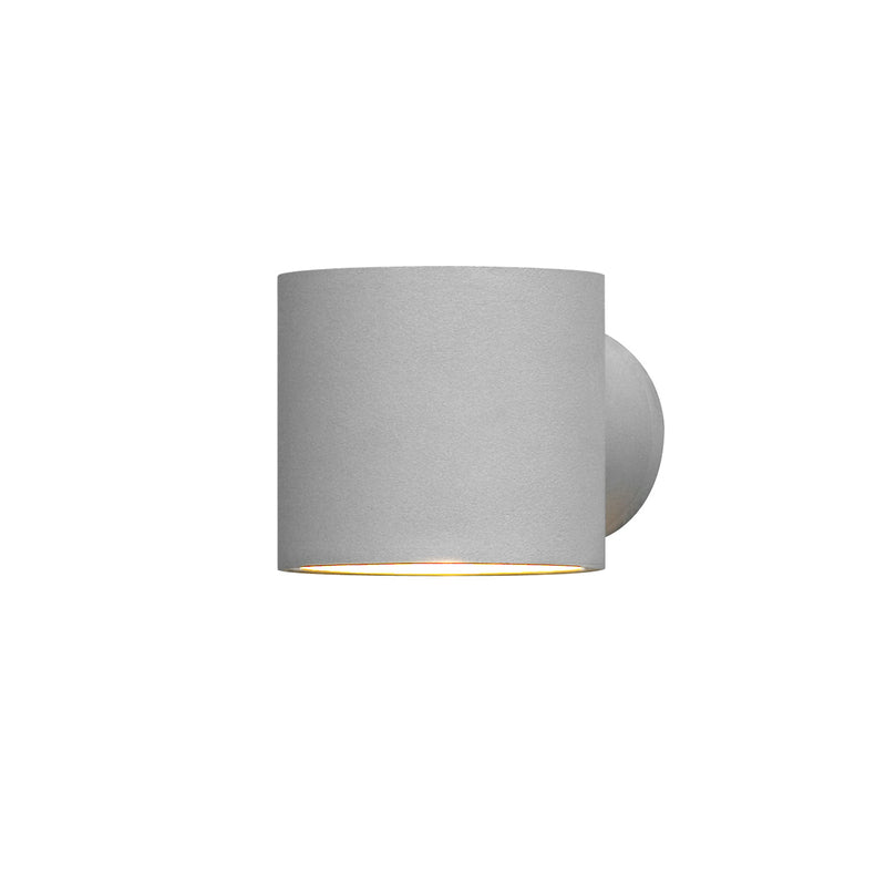 Konstsmide Außenwandleuchte Modena Round grau Gartenlampe Leuchte IP44 25W - 7318307342307