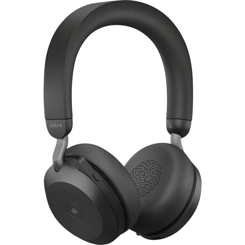 Jabra Evolve2 75 On Ear Headset Bluetooth Telefon schwarz 24h Gesprächszeit - 5706991024340