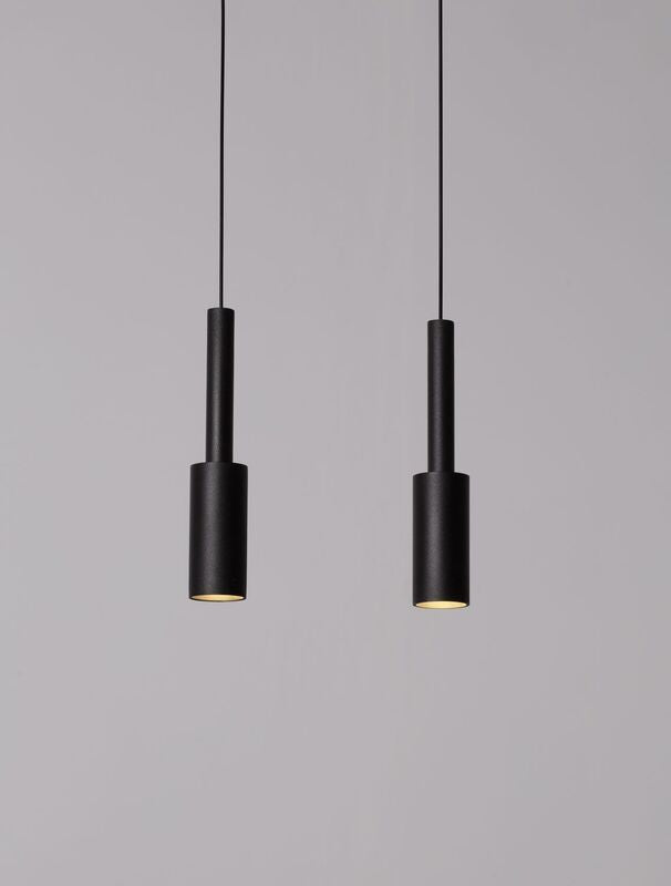 Nova Luce Pendelleuchte Hängeleuchte JOY LED Schwarz Warmweiß 2-flammig Leuchte - 5212017441836