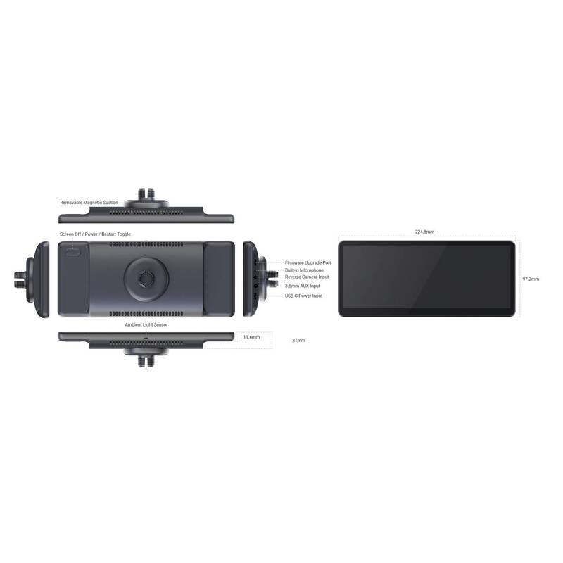 MINIX CP89-HD Tragbarer Moniceiver 22,6 cm 1920x720 Android Auto Apple CarPlay - 4897016411724