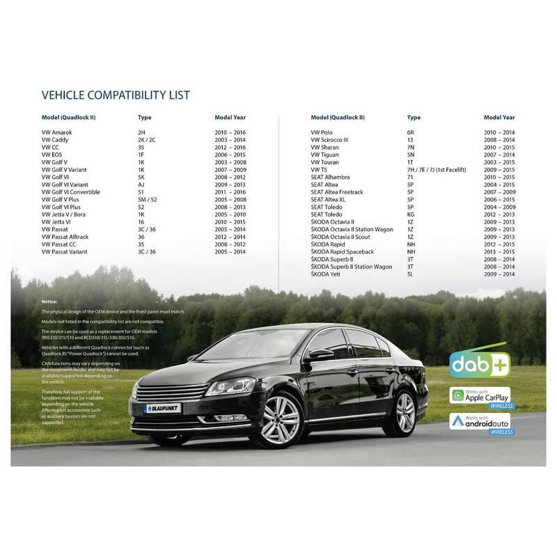 Blaupunkt Autoradio Wolfsburg 648 Android Auto Apple CarPlay DAB Tuner schwarz - 4260499854096