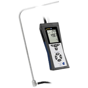 D-Ware PCE Instruments Anemometer PCE-HVAC 2 Luftgeschwindigkeitsmessgerät 80m/s USB