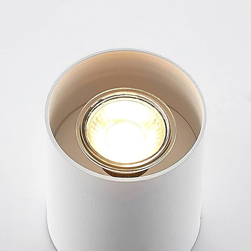 ELC Efey Deckenlampe Leuchte GU10 Deckenleuchte rund weiß Aluminium I15 STÜCK - 4251096579079