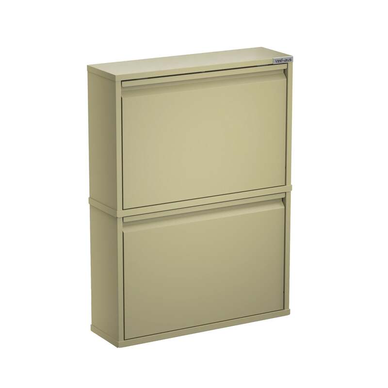 Paplet Schuhschrank Aufbewahrung Gelb Grau Handtuchschrank 685x500x150mm - 8720598052169