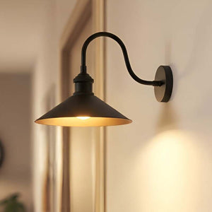 B-Ware ROYALTECH Wandleuchte Christer LED Wandlampe dimmbar schwarz Metall 24x36cm