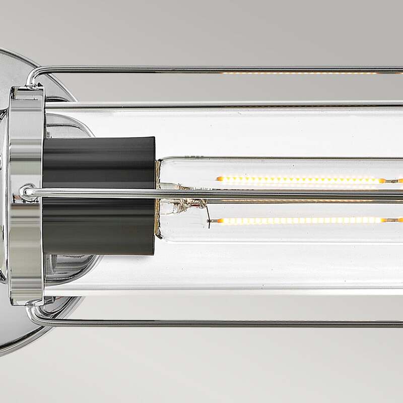HINKLEY Wandleuchte Wandlampe Masthead LED 2-flammig dimmbar chrom 61cm IP44 - 5024005012252