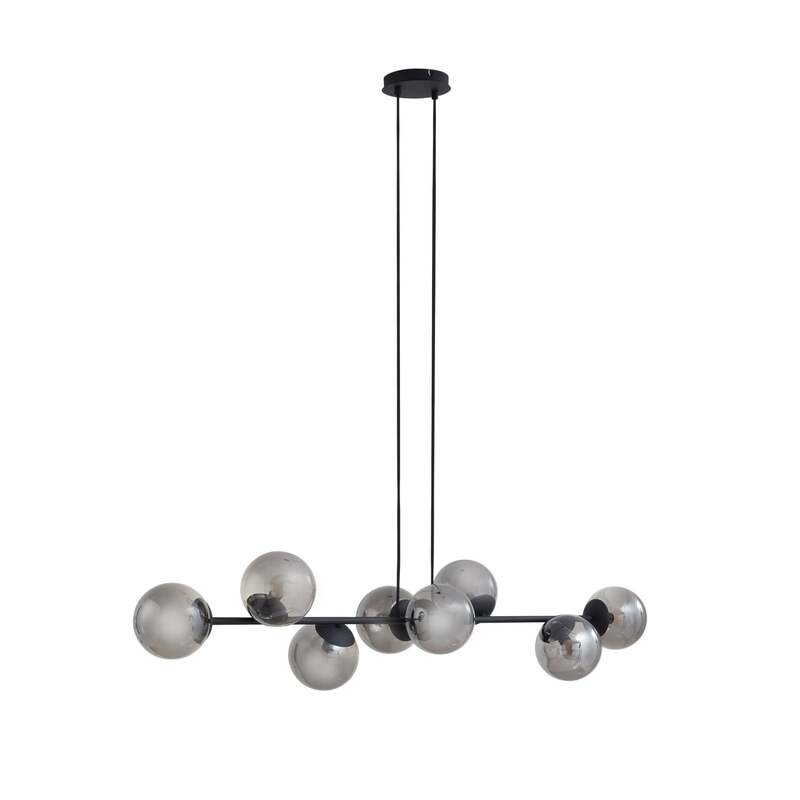 Lindby Pendelleuchte Hängeleuchte Isamer LED Lampe dimmbar rauchgrau 130cm - 4251911797749