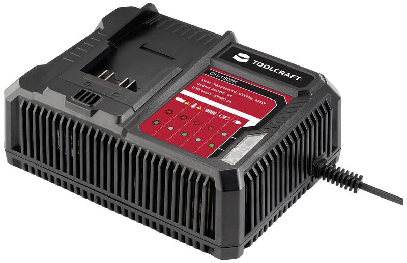 TOOLCRAFT ALG-1802 / TAWB-200 Akkupack-Ladegerät Batterie Werkzeug Ladegerät - 4064161246840