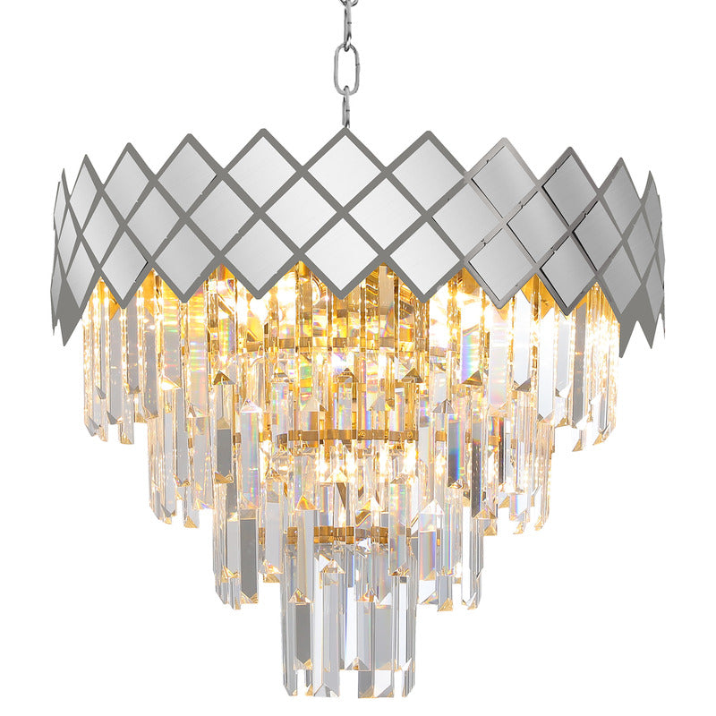 Kronleuchter Lampe Leuchte CARISMA CHROME E14 Hängeleuchte 9 Flammig Wohnzimmer - 5902693788898