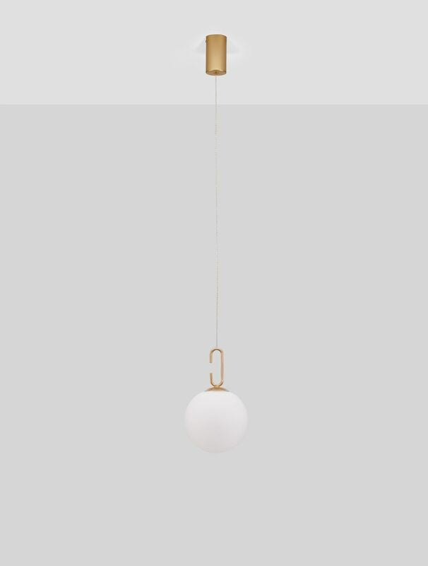 Nova Luce Pendelleuchte Hängeleuchte HOOK LED Gold Glas Warmweiß 10,64 W Ø 18 cm - 5212017434005