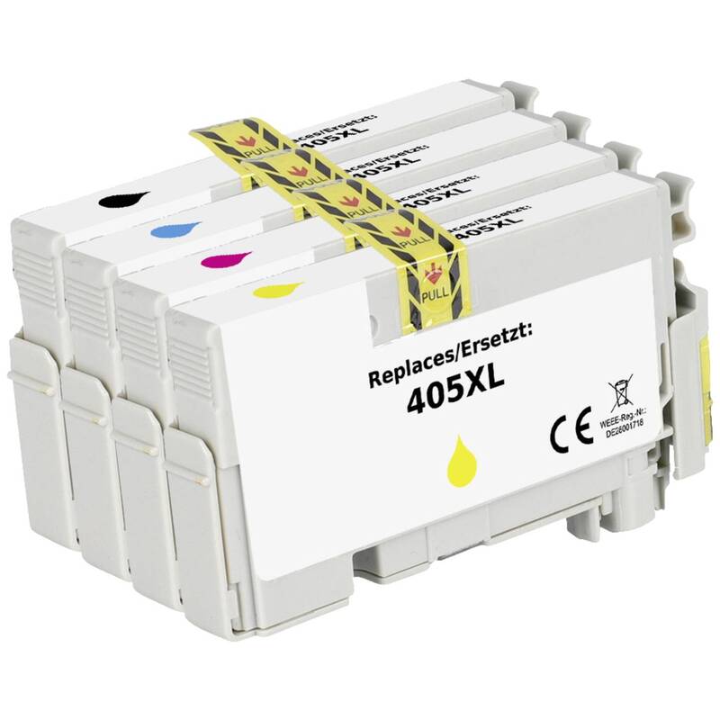RENKFORCE TINTE Patrone Set EPSON 405XL Schwarz Color Kombipack Druckerpatrone - 4064161253770