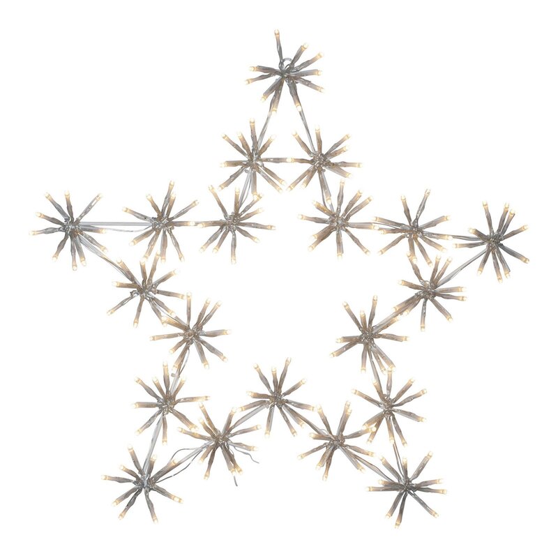 STAR TRADING LED Dekoleuchte Lichterkette Flower Star Kunststoff außen - 7391482051578