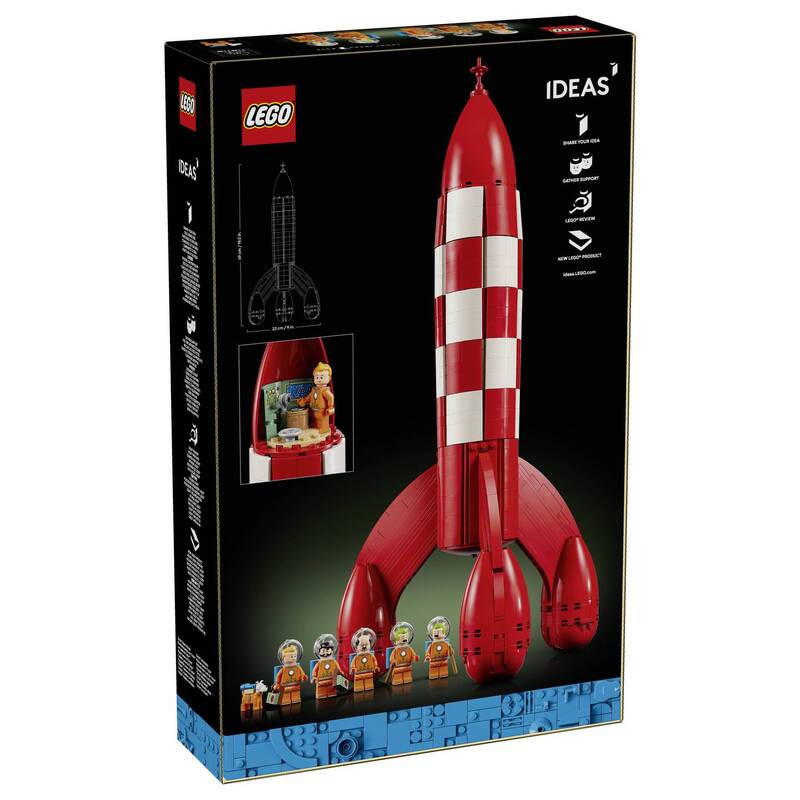 LEGO Ideen 21367 Mondrakete Tim und Struppi Konstruktionsspielzeug Bausteine - 5702018066294