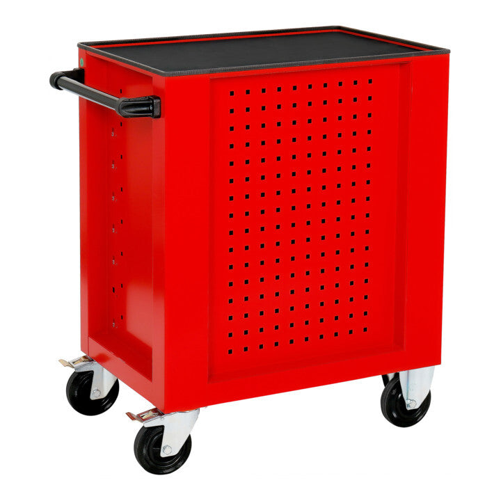 STIER Werkstattwagen leer Werkzeugwagen mit 7 Schubladen rot 884x696x490mm - 4260438995750