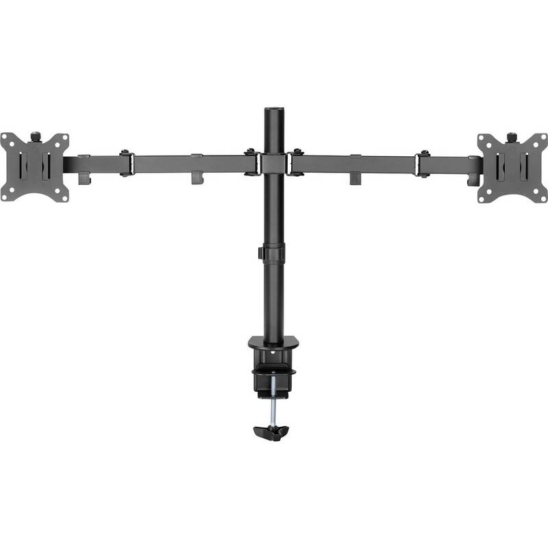 Digitus Monitorhalter Tischhalterung Halterung 2fach 32 Zoll Schwarz drehbar - 4016032465348