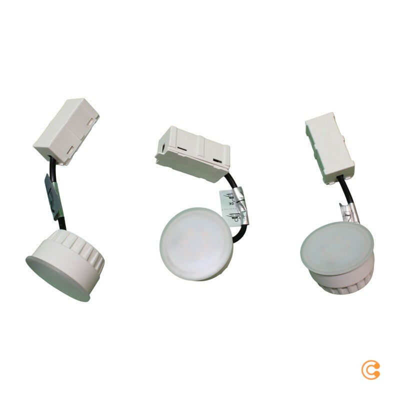 Paulmann LED Einbauspot Deckenspot Spot Set 3er weiß Metall dimmbar Warmweiß - 4000870934272