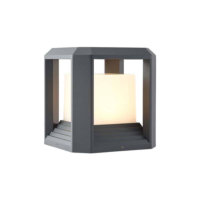 Lucande LED Sockelleuchte Gartenleuchte Serenella anthrazit 27cm IP65 995Lumen - 4251096583021