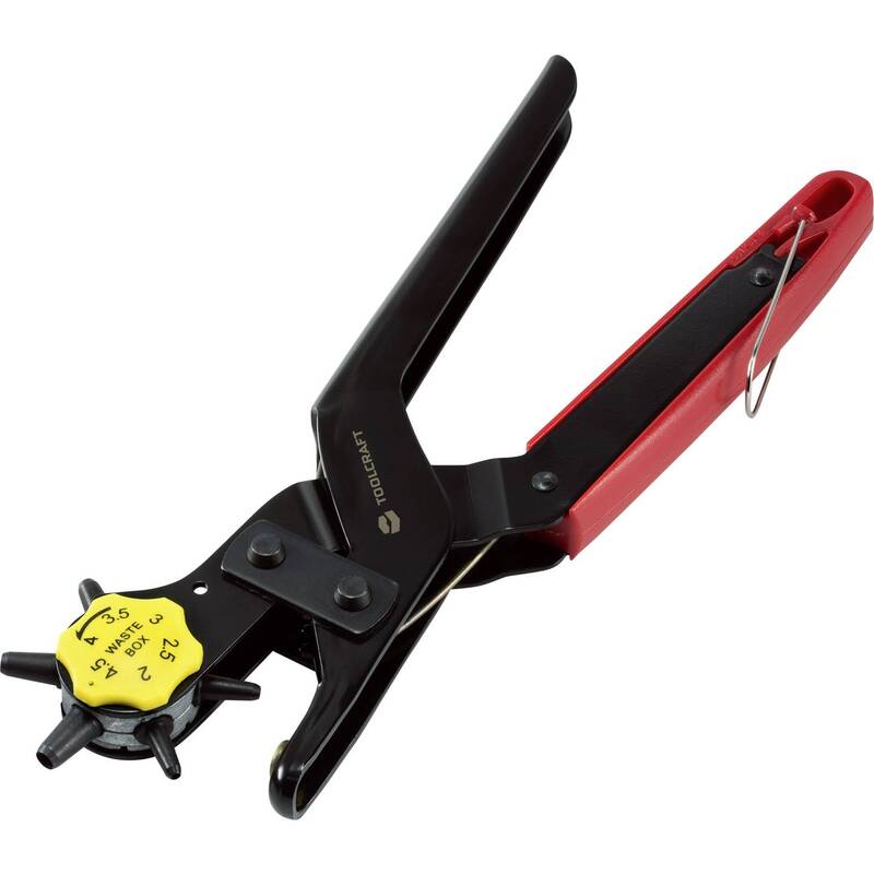 Toolcraft Revolverlochzange Zange 2mm 2.5mm 3mm 3.5mm 4mm 4.5mm 230mm 1 Stück - 4053199976768
