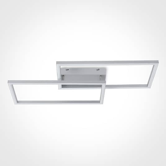 Lucande Muir LED-Deckenlampe Deckenlampe Lampe Wohnzimmerlampe 25 Watt silber - 4251096596533