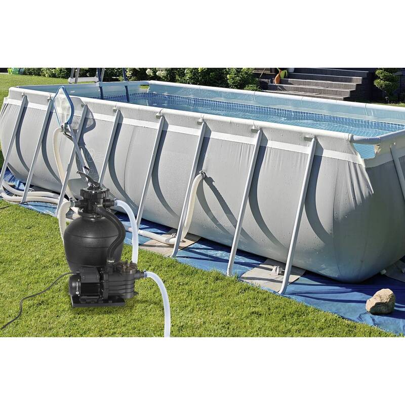 Toolcraft Sandfilteranlage 13000l/h Pumpe Wasseraufbereitung 550W IPX5 12m - 4064161476018