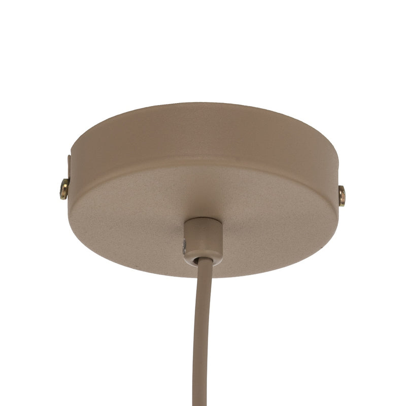 Hängeleuchte Sool LED Pendelleuchte dimmbar beige matt Stahl Ø15cm 1-flammig - 5907565912142
