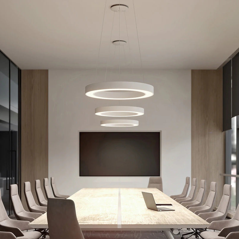 Arcchio LED Pendelleuchte Sharelyn Hängelampe weiß Ring CCT Aluminium 80 cm - 9939004