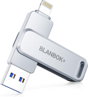 7x B-Ware BLANBOK+ USB Speicherstick Photostick iPhone iPad Android Silber 128 GB 7 STÜCK