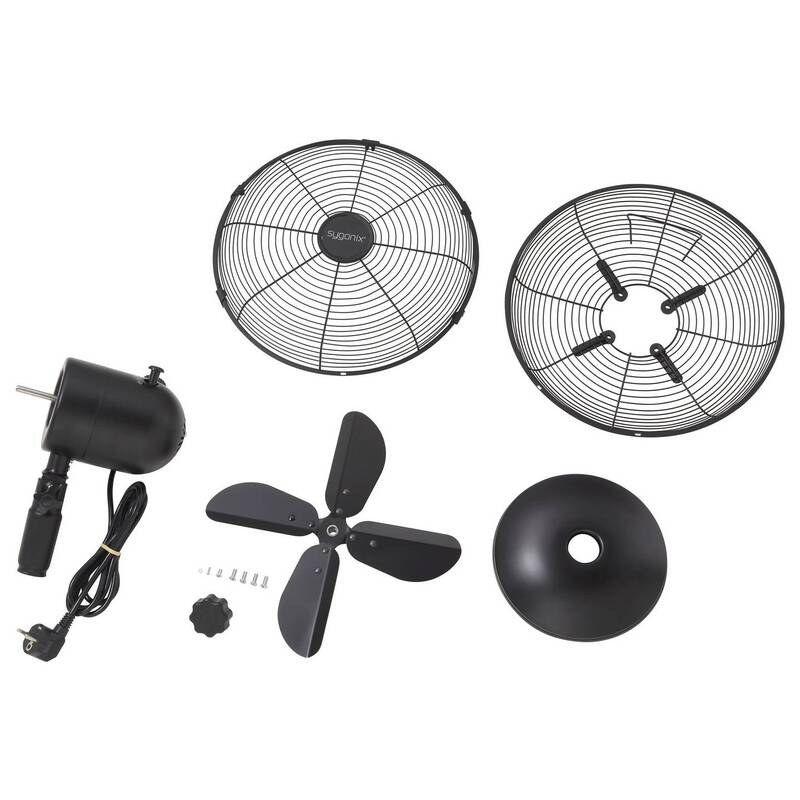 Sygonix Tischventilator SY-6904456 Ventilator Lüfter 30W leise kompakt schwarz - 4064161489315