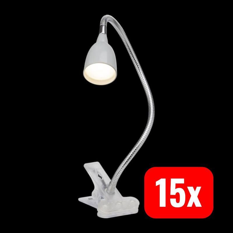 Brilliant Antony Klemmleuchte Tischleuchte Tischlampe LED fest eingebaut Titan - 4004353175510