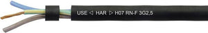 B-Ware Helukabel 558445 Schlauchleitung H07RN-F 3 G 1.50 mm² Schwarz 20 METER