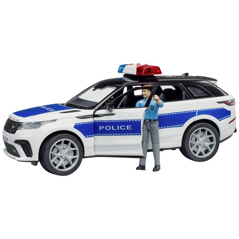 Bruder PKW Modell Einsatzfahrzeug Modell Velar Polizei Fertigmodell Rover - 4001702028909