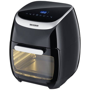 B-Ware Severin Fritteuse FR 2446 Heißluftgarer Airfryer Heißluftfunktion schwarz 11L