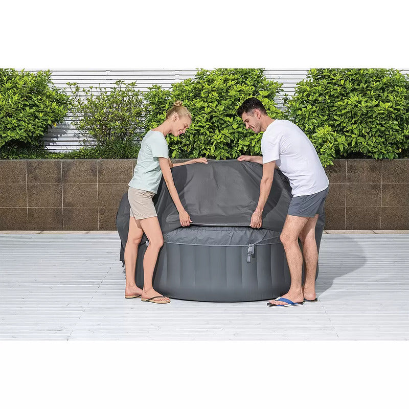 LAY-Z-SPA BW60317 Small Round Thermal Hot Tub Cover - Grey - 6941607321263