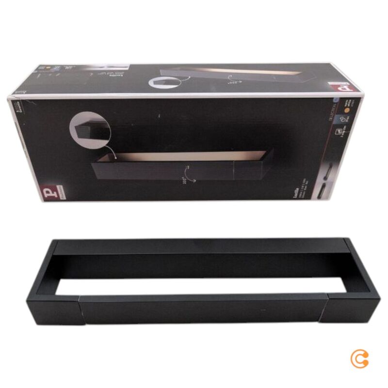 Paulmann LED Wall Light Lucille, Black, 40 Cm IP44 Dimmable - 4000870712047