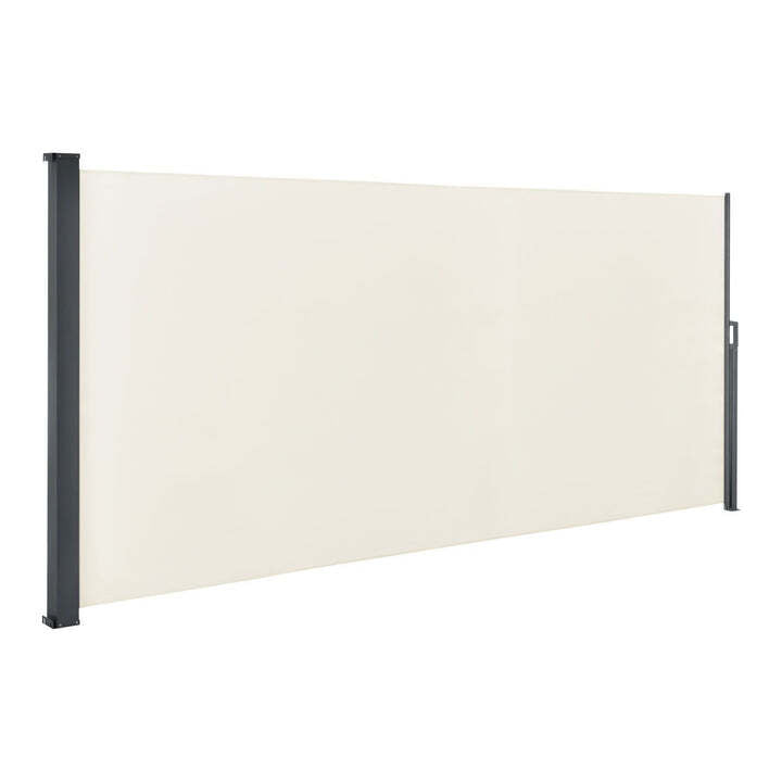Seitenmarkise Dubai Sichtschutz Garten Terrasse ausziehbar beige 500x180cm Stahl - 4260565524656