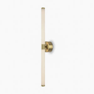 B-Ware Maytoni Wandleuchte Wandlampe LED Axis goldfarben Leuchte Aluminium Acryl 63 cm