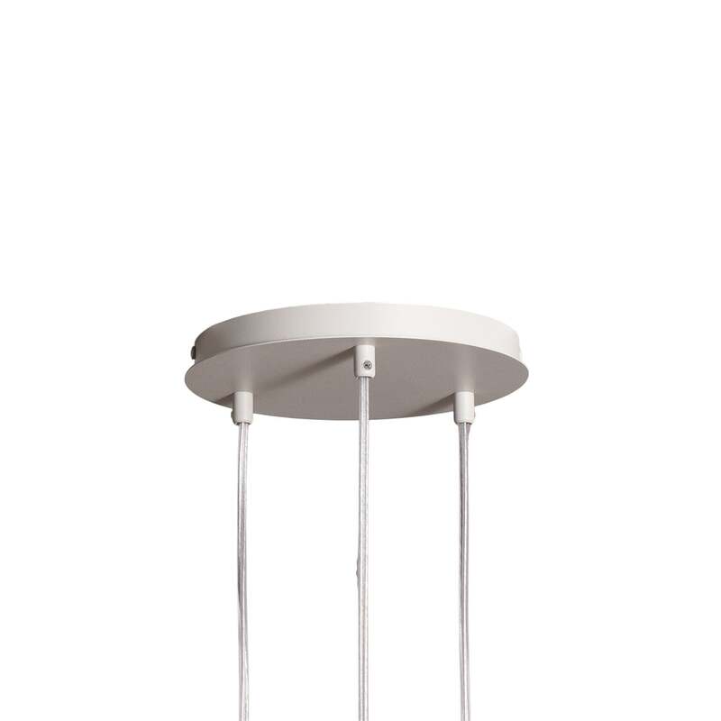 Hängeleuchte Rif 3 taupe rund 3-flammig Ø 33 cm dimmbar E27 Sigma - 5902846810759