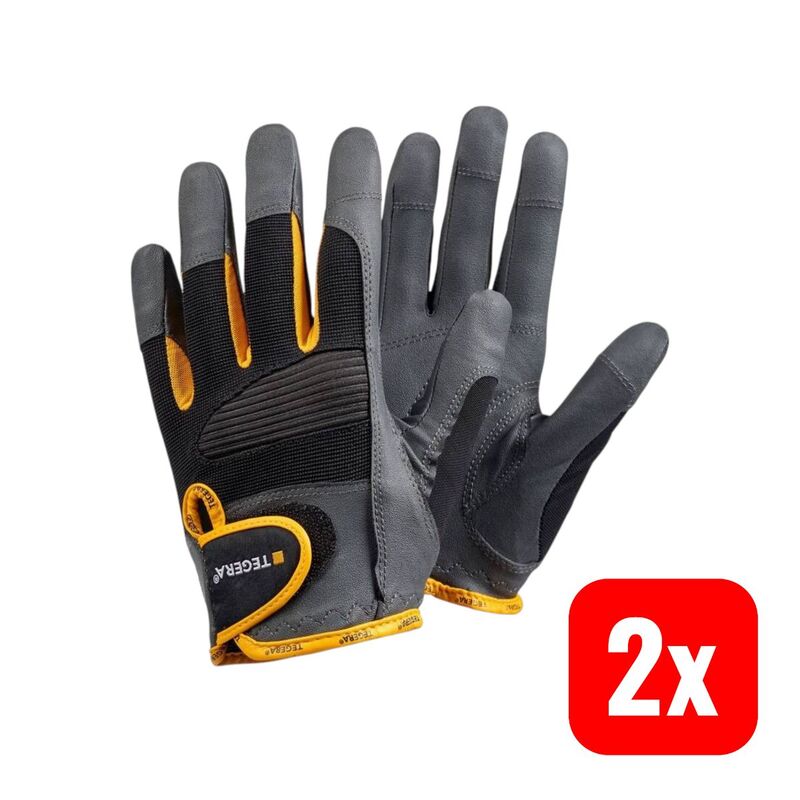 TEGERA Schutz-Handschuhe Microthan Größe 10 (XL) 6 Paar mit Klettverschluss - 7392626027350
