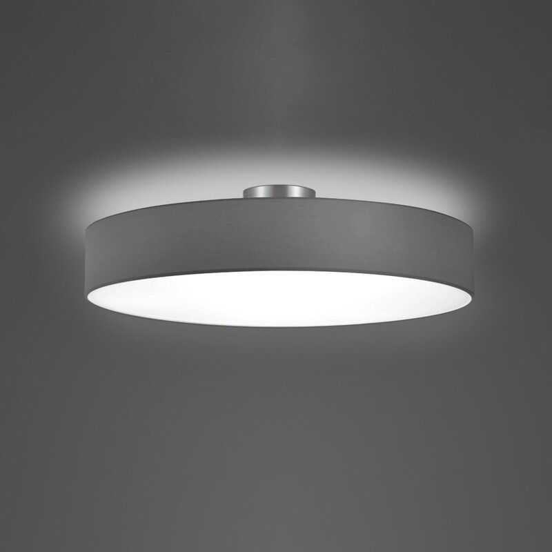 TRIO LIGHTING Deckenleuchte Hotel nickel matt grau Ø 65 cm Deckenlampe Leuchte - 4017807505634