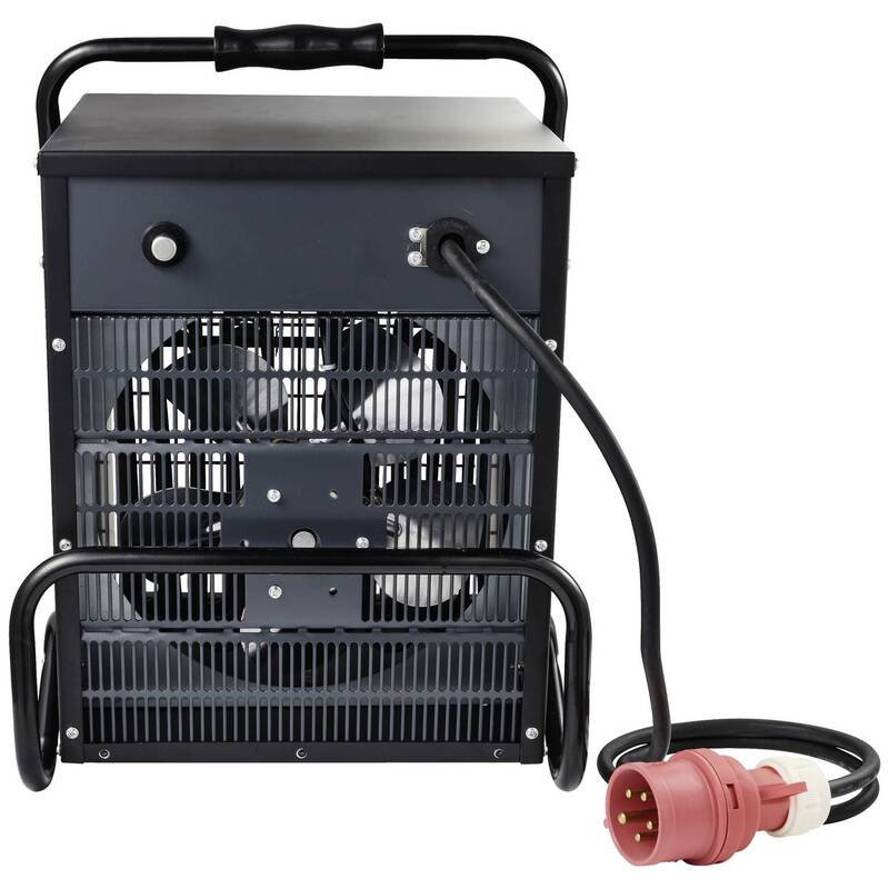TOOLCRAFT Bauheizer 9000 W Schwarz/Gelb Heizlüfter für 75 m² Räume - 4064161256078