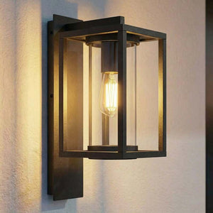B-Ware Lucande Außenwandleuchte Ferda LED Gartenlampe anthrazit IP44 dimmbar 38cm