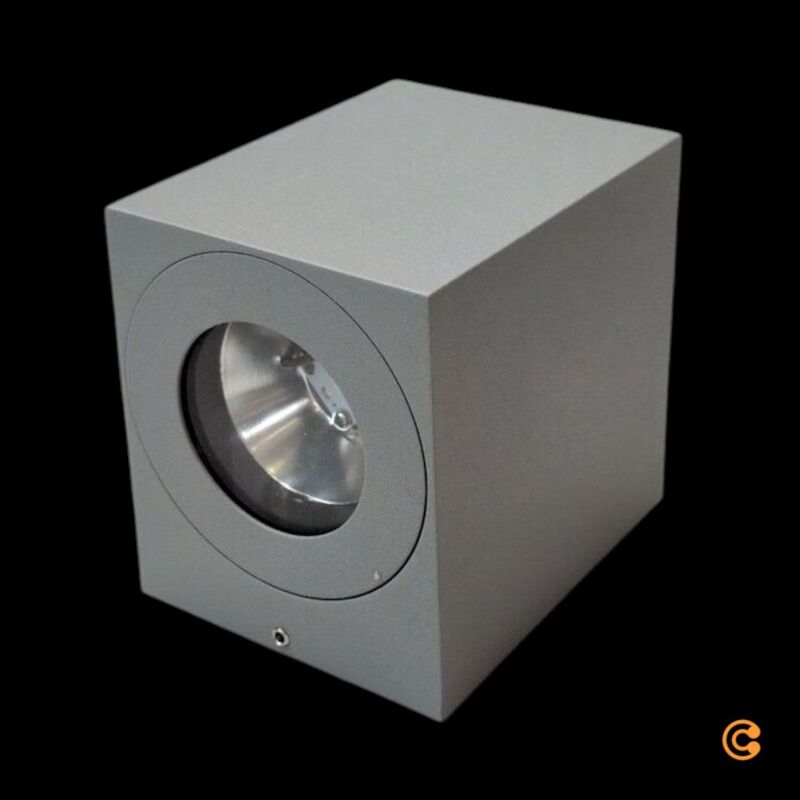Nordlux Außenwandleuchte Canto Kubi 2.0 LED Gartenlampe Wandleuchte grau IP44 - 5701581483187
